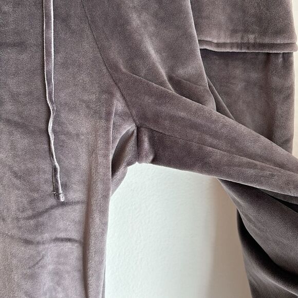 House of Harlow 1960 Women velour track suit jogger pants slate charcoal gray XL - Picture 7 of 15